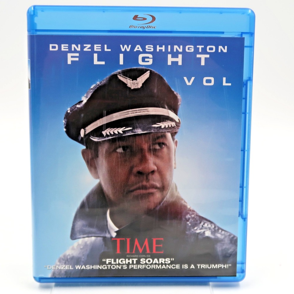 Flight Blu-ray 2012 Denzel Washington Robert Zemeckis Drama Movie 2-Disc Set